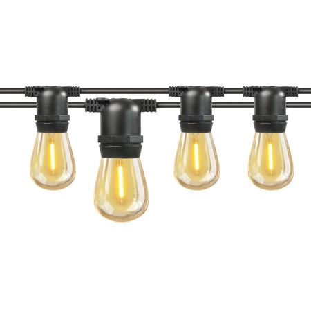 Гирлянда Белт Лайт Gen-Beltlight-5M-10E27-IP65 Black