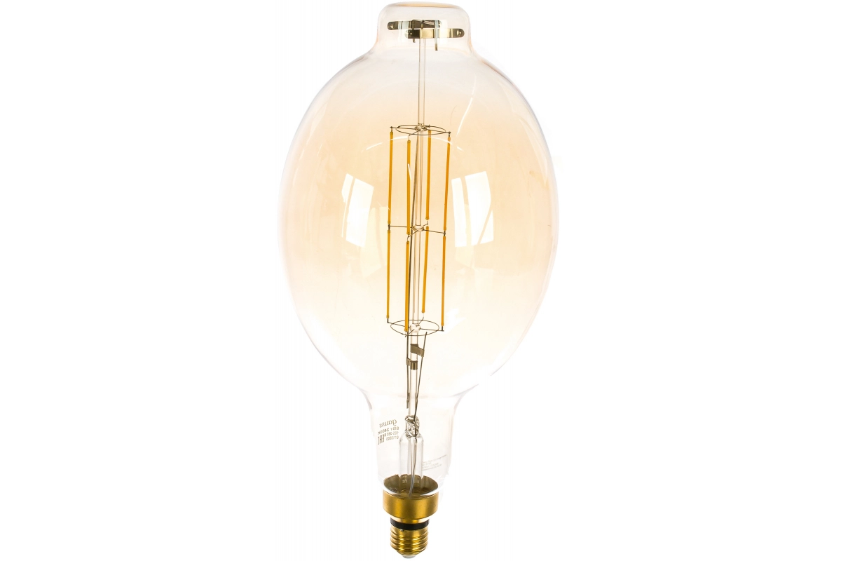 Лампа Gauss LED Filament BT180 8W E27 2400K golden flexible