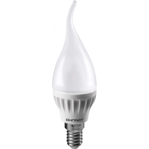 Лампа ОНЛАЙТ LED OLL-FC37-8-230-4K-E14-FR свеча н/в