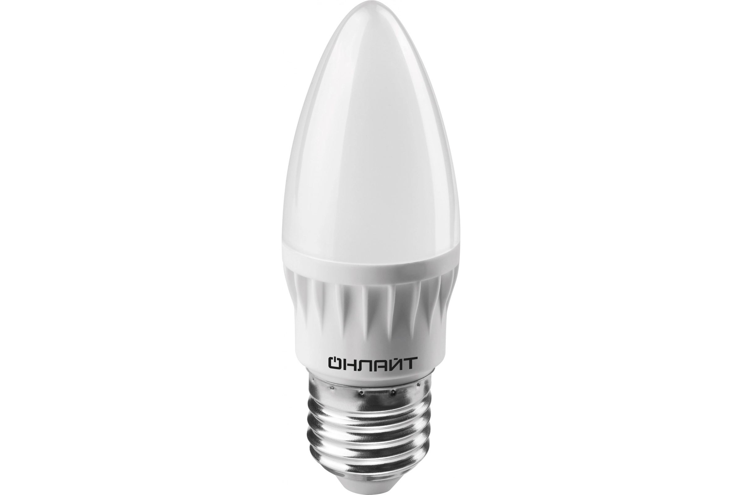 Лампа ОНЛАЙТ LED OLL-C37-8-230-4K-E27-FR свеча