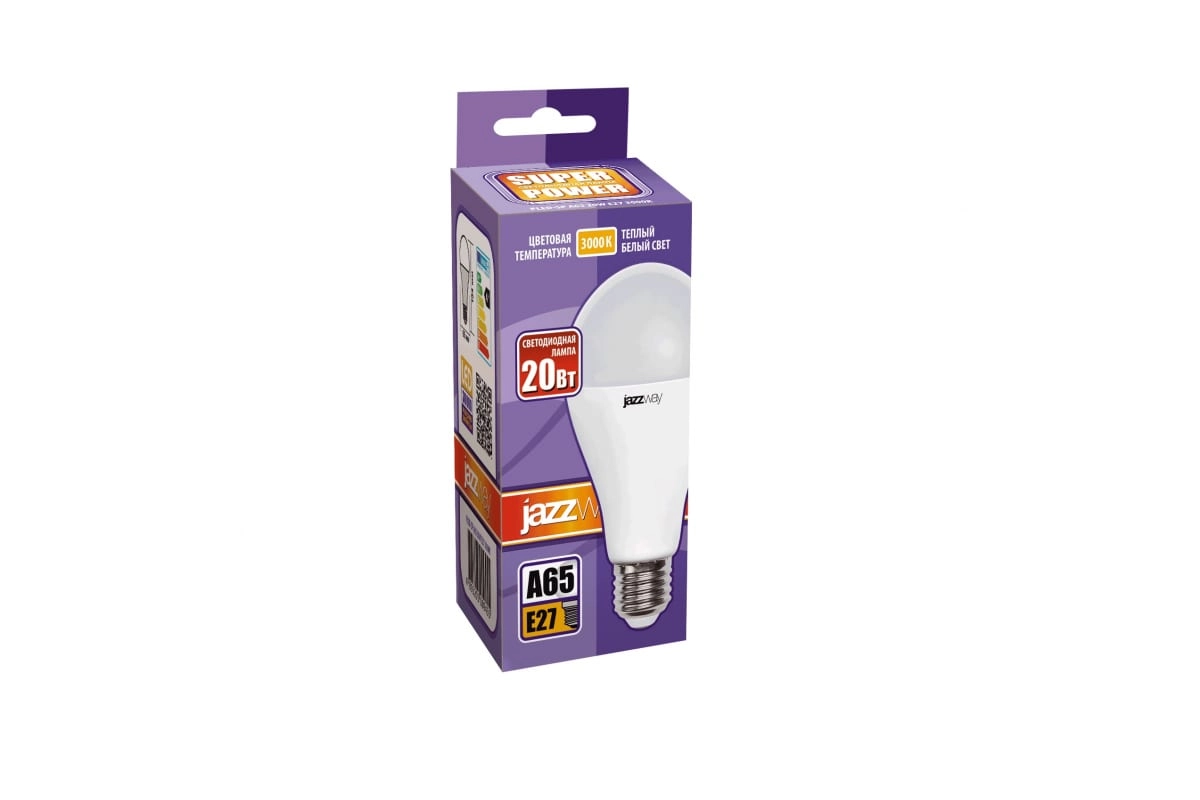 Лампа PLED-SP A65 20w E27 3000Kљ230/50 Jazzway