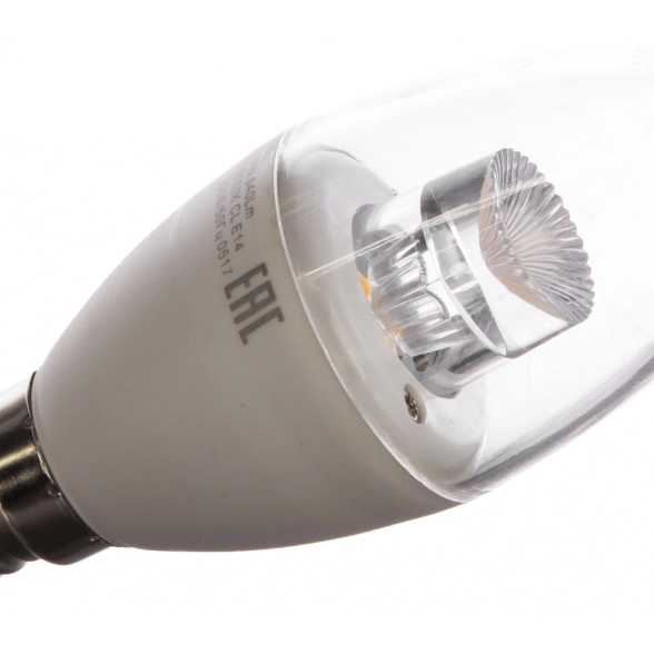 Лампа PLED-SP CLEAR C37 7w CL 3000K 540 Lm E14 Jazzway