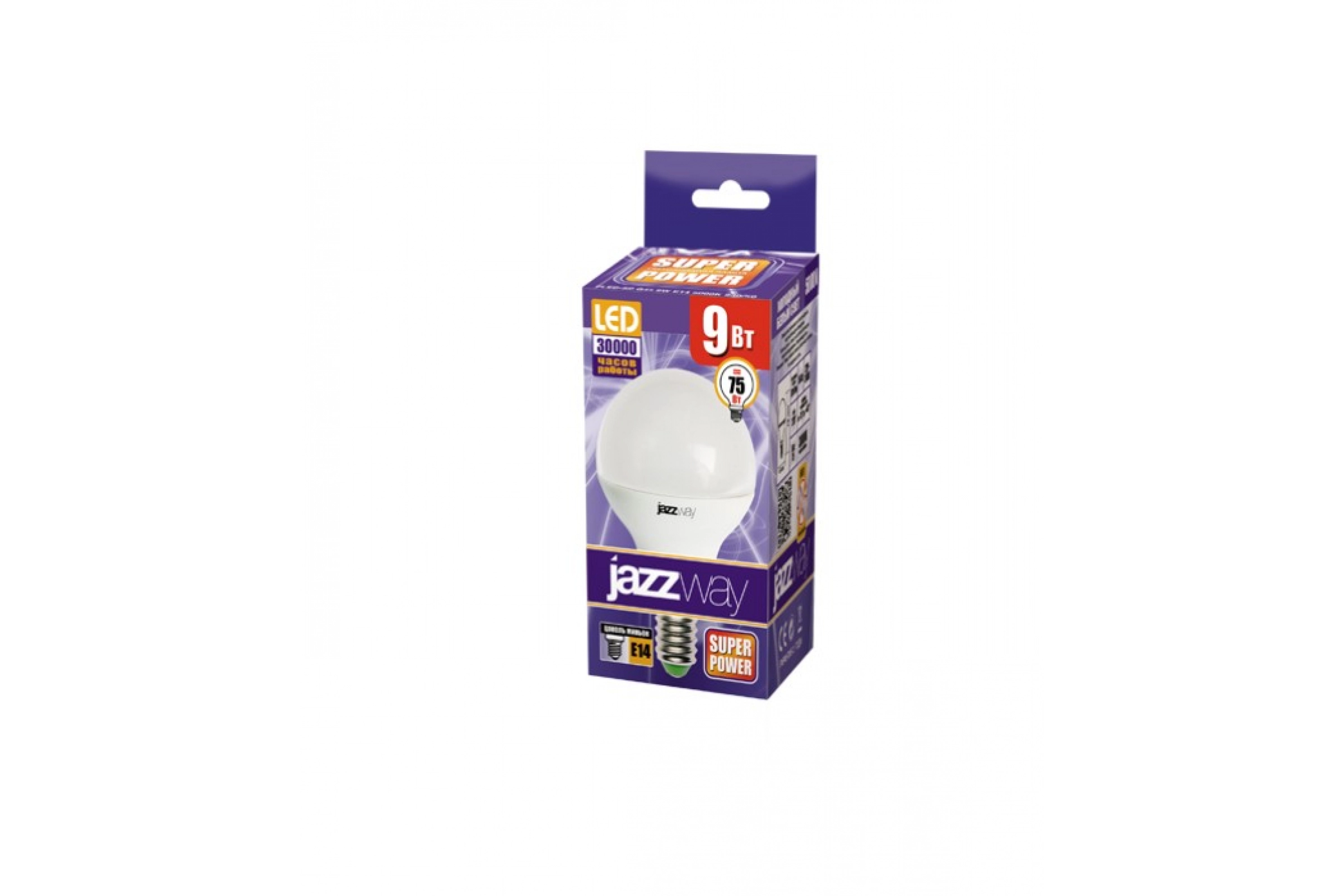 Лампа PLED-SP G45 9w E14 5000K-E Jazzway
