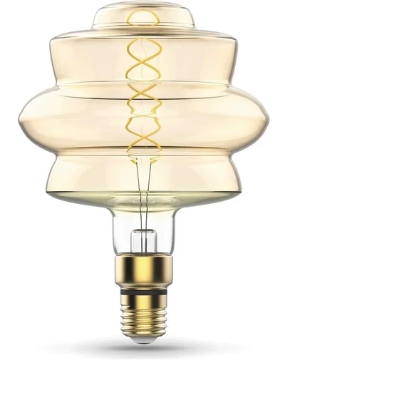 Лампа Gauss LED Filament BD180 8W E27 2400K golden flexible