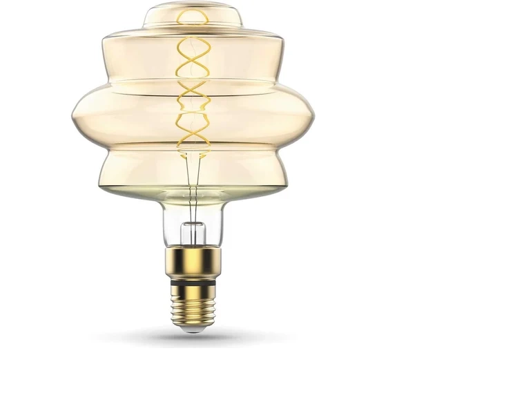 Лампа Gauss LED Filament BD180 8W E27 2400K golden flexible