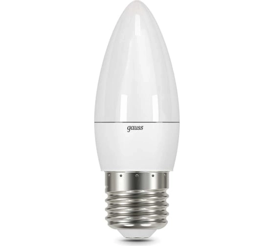 Лампа Gauss LED 6.5W 550lm E27 6500K свеча