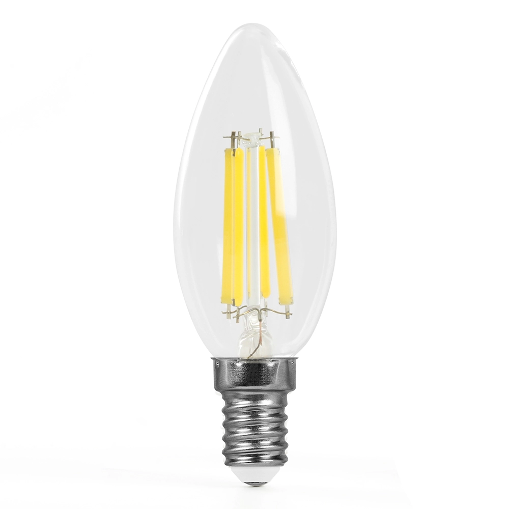 Лампа Feron LB-1208 8W E14 C35 6400K прозрачная