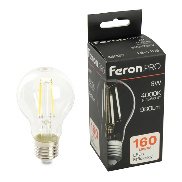 Лампа Feron LB-1106 6W E27 4000K