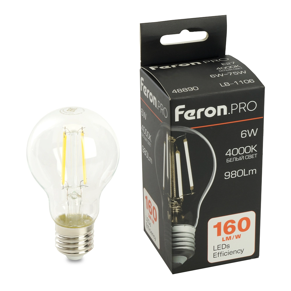 Лампа Feron LB-1106 6W E27 4000K