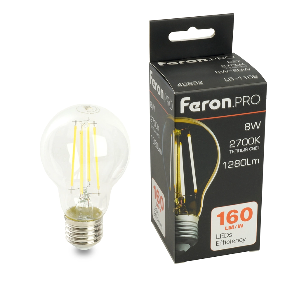 Лампа Feron LB-1108 8W E27 2700K