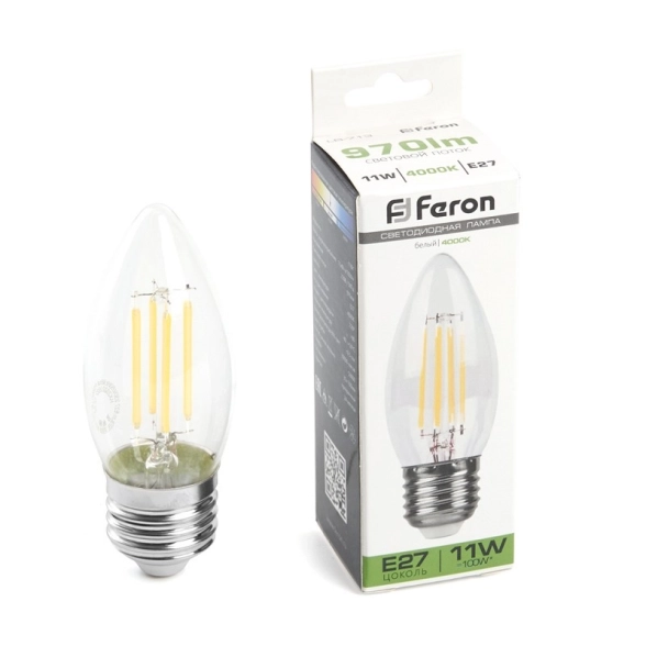 Лампа Feron LB-713 11W E27 4000K прозрачная