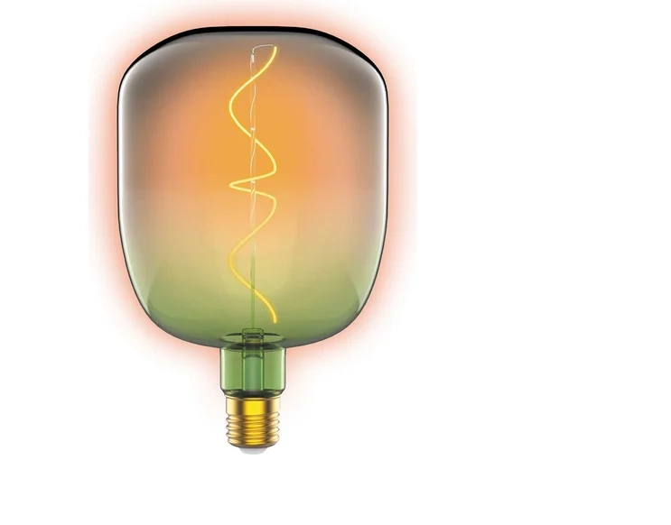 Лампа Gauss LED Filament V140 5W 1800K E27 green-clear fix