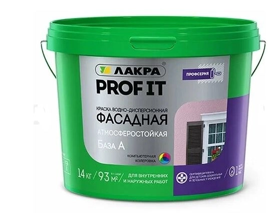 Краска Лакра PROF IT фасадная база А 14кг
