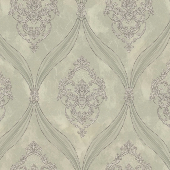 Обои флизелиновые Euro Decor 7294-04 Matilda зеленые 1.06x10м