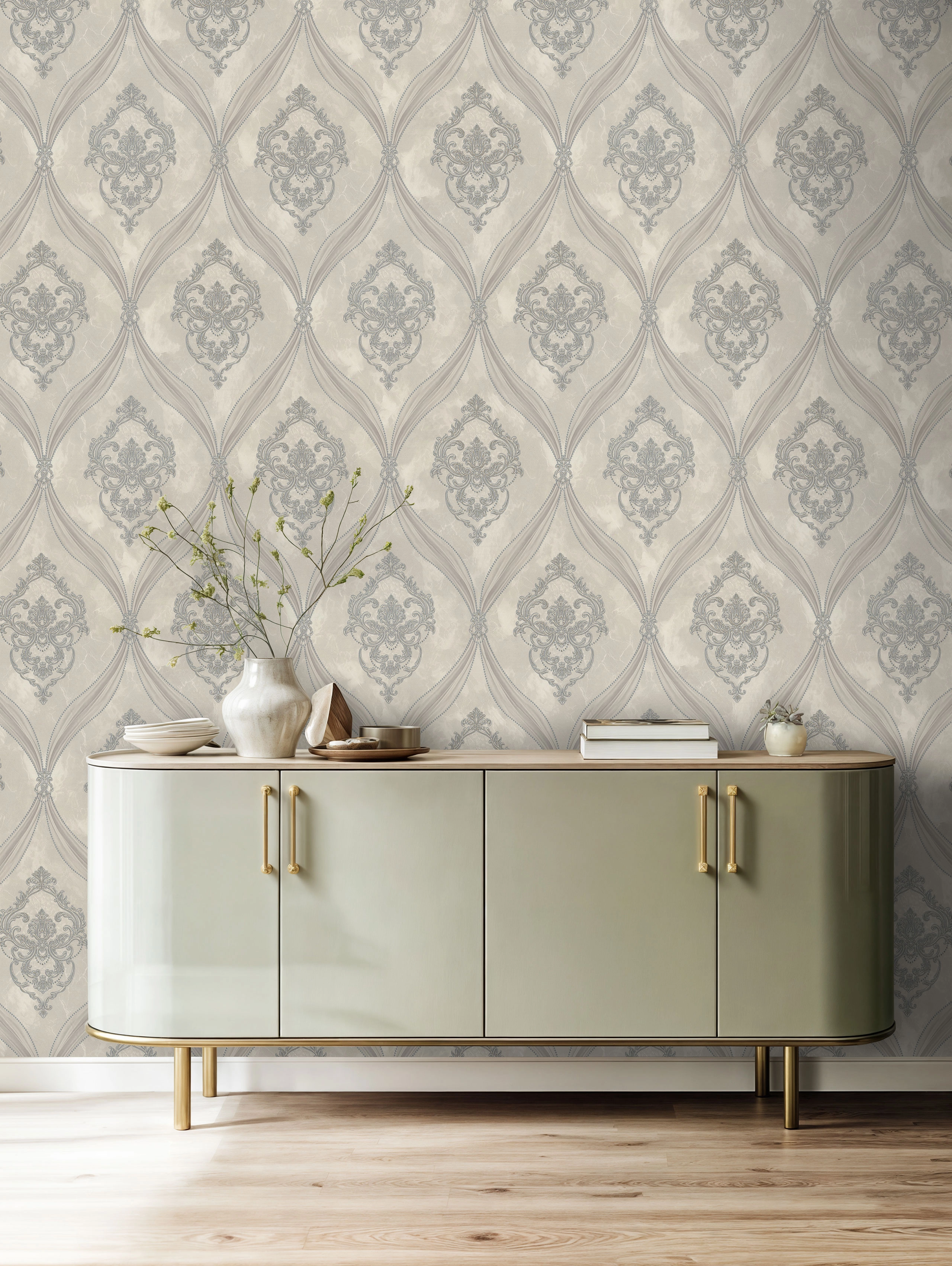 Обои флизелиновые Euro Decor 7294-17 Matilda бежевые 1.06x10м-image-3