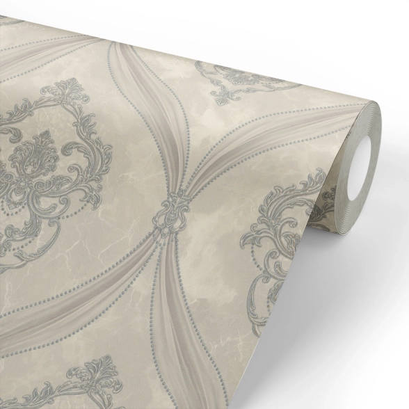 Обои флизелиновые Euro Decor 7294-17 Matilda бежевые 1.06x10м-image-4