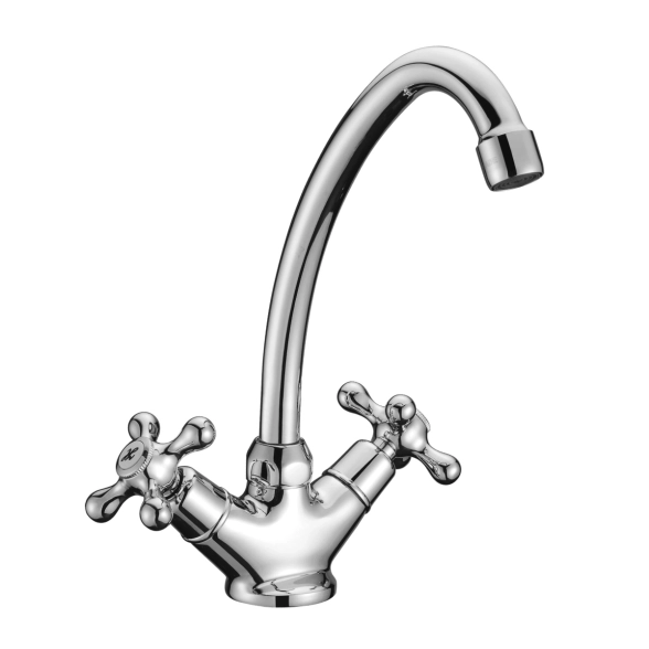 Смеситель для мойки Lemark Стандарт LM2104C поворотный излив