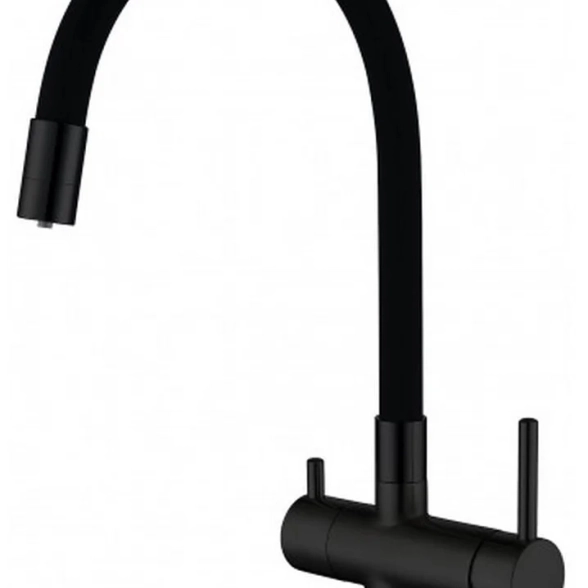 Смеситель для мойки GAPPO G4398-36 35к гибкий излив черный