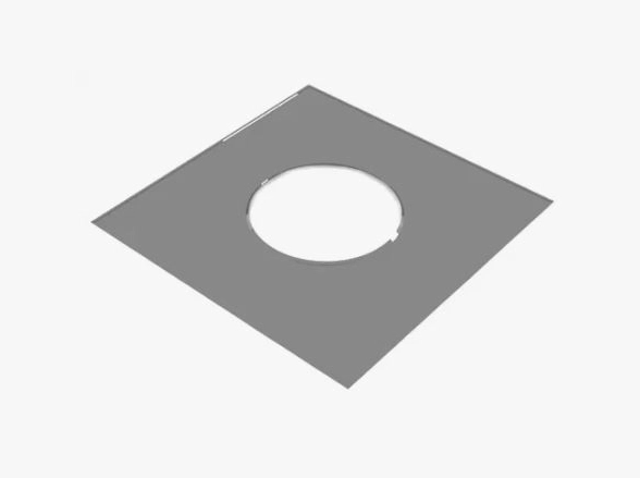 Проходной узел 200 нерж 0,5мм 500х500