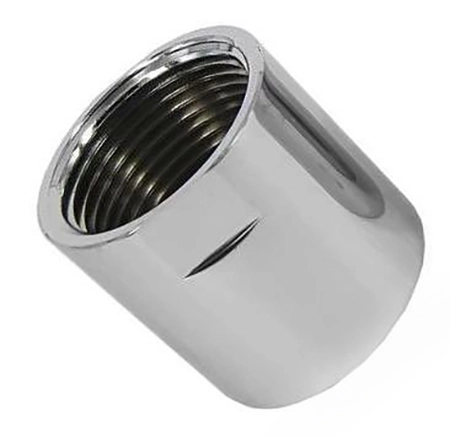 Муфта стяжная для полотенцесушителя 1"x1" г/г хром (2 шт)