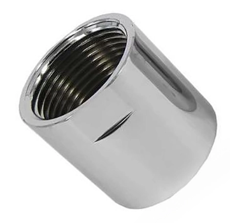 Муфта стяжная для полотенцесушителя 1"x1" г/г хром (2 шт)