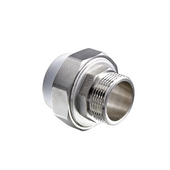 Муфта комбинированная штуцер 40x1 1/4" FV-Plast серый