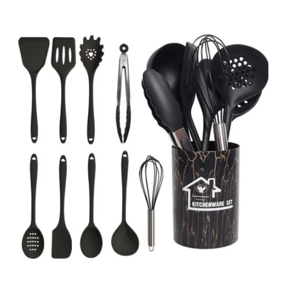 Набор столовых принад. Teco 10 предмет. черный