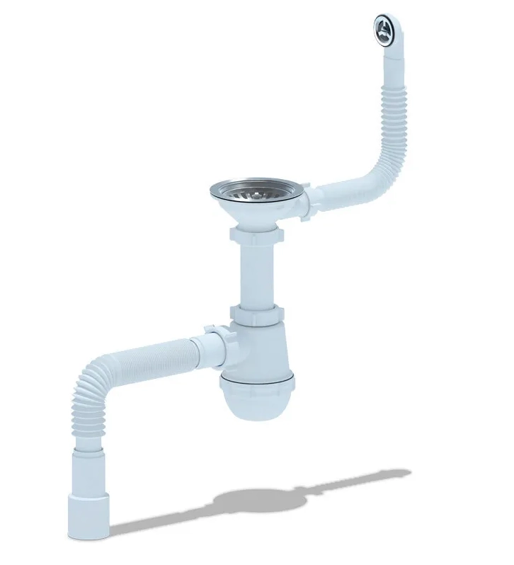 Сифон Ани Грот 3 1/2*40 A0142SA15 гибкий круглый перелив