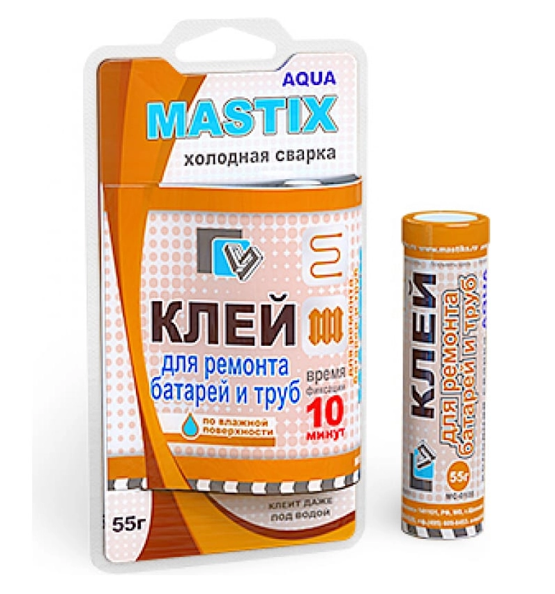 Холодная сварка MASTIX для батарей и труб 55 грамм