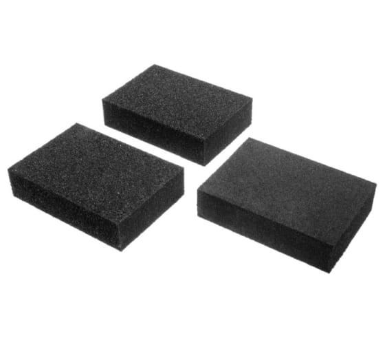 Набор Губок Hobbi 100x70x25мм Р60/80/100/120 3шт. 32-1-202