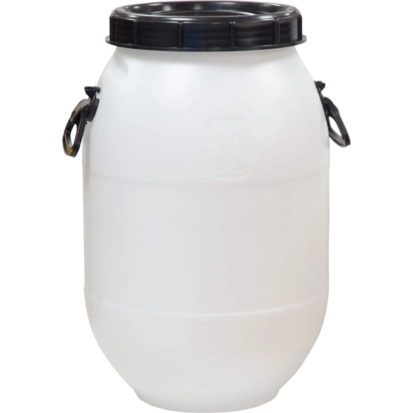 Бочка квадратная белая 1/3 50л