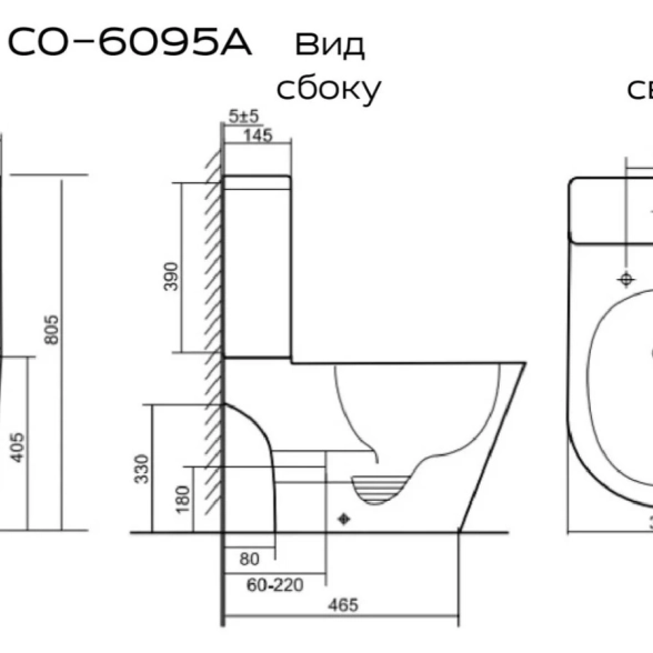 Унитаз напольный Prato Рим CO-6095A-image-4