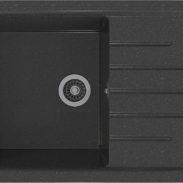 Мойка ML-GMS07 (308) с/кр черный 750х495х190мм