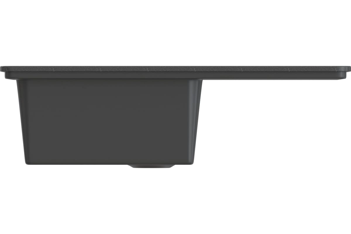 Мойка ML-GMS07 (308) с/кр черный 750х495х190мм-image-1