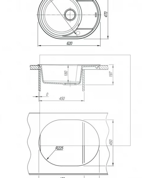 Мойка Lemark LACHA 620 антрацит 9910049-image-2