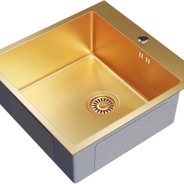 Мойка стальная Mixline PRO 50x50 золото-image-1