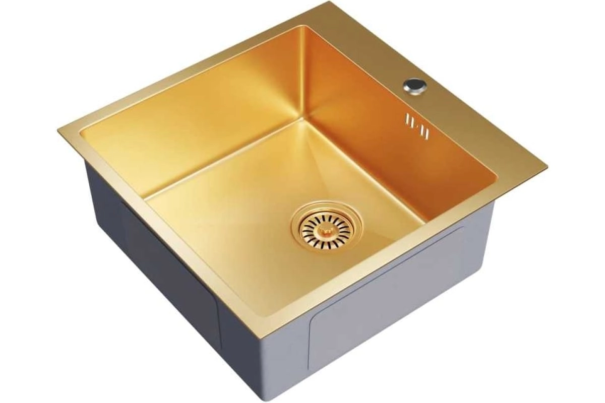 Мойка стальная Mixline PRO 50x50 золото-image-1