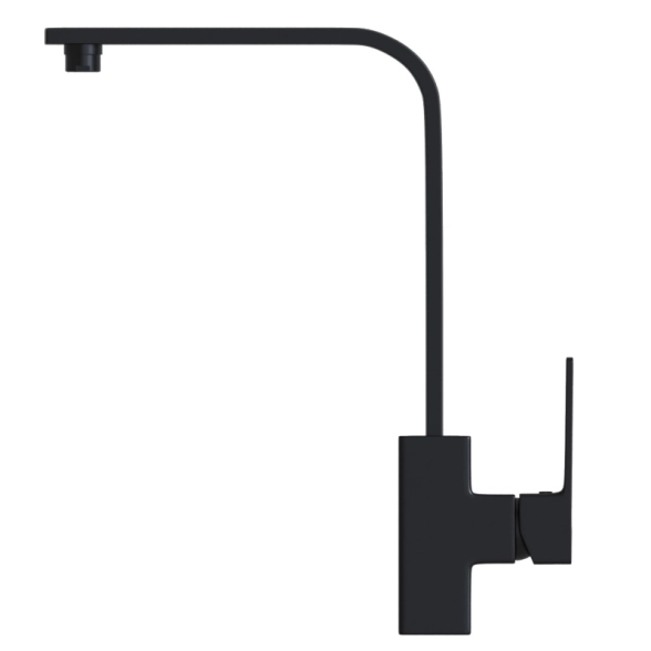 Смеситель для мойки Mixline 35k ML34-032 Solo Black черный с высоким изливом
