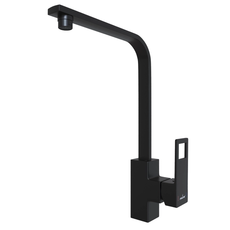Смеситель для мойки Mixline 35k ML34-032 Solo Black черный с высоким изливом-image-2