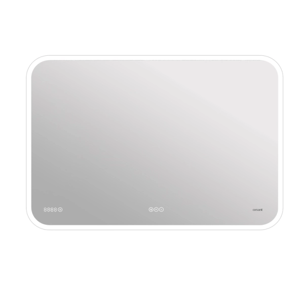 Зеркало LED 070 design pro 100х70 с подсв.антизапот.часы Bluetooth