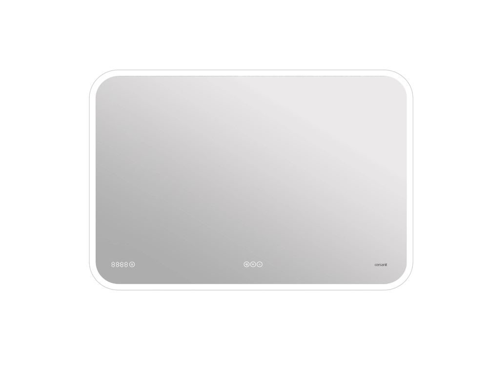 Зеркало LED 070 design pro 100х70 с подсв.антизапот.часы Bluetooth