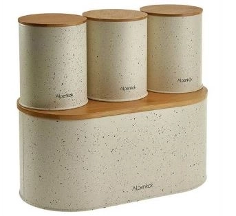 Хлебница ALPENKOK c 3 банками д/сып.продук. 34,5*19*16,3 AK-4013