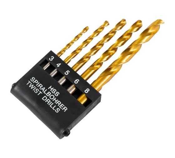 Набор сверл по металлу РемоКолор 3,0-8,0мм 5шт 36-8-202