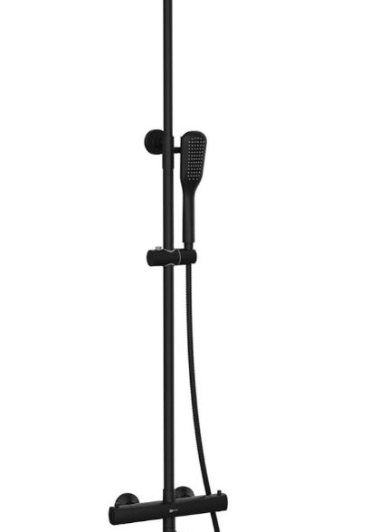 Душ система Lemark Ursus LM7272BL черный термостатический