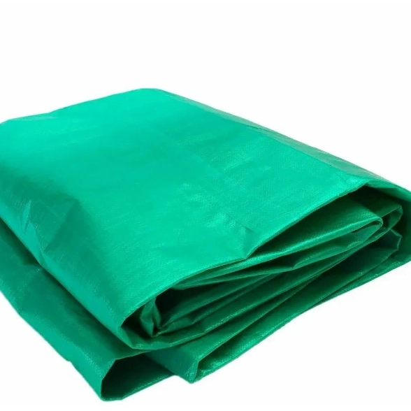 Тент укрывной 3x6м 120г/м2 полимер зеленый