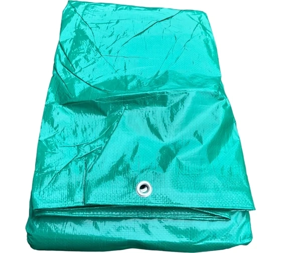 Тент укрывной 4x6м 120г/м2 полимер зеленый