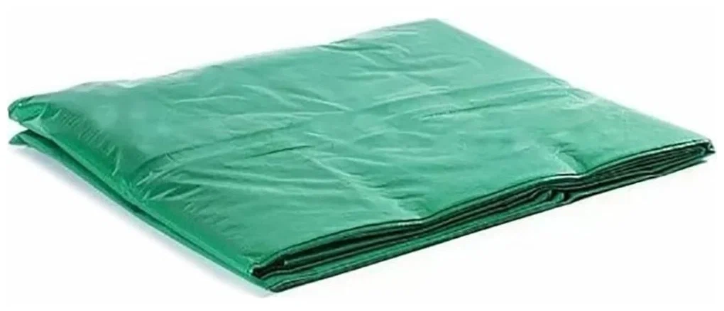 Тент укрывной 6x12м 120г/м2 полимер зеленый