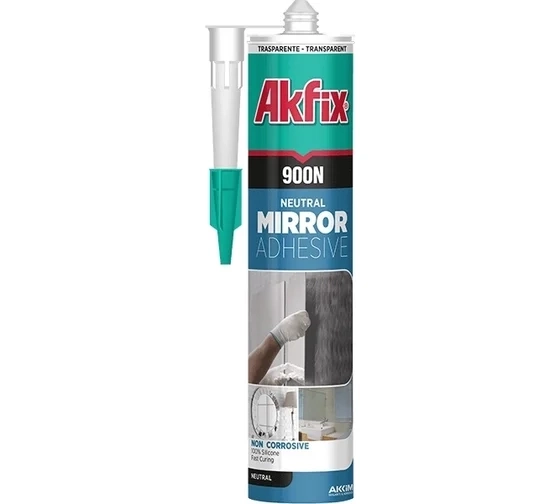 Герметик Akfix 900N Силикон для зеркал прозр. 280мл