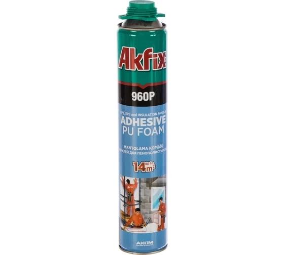 Клей-пена проф. Akfix 960P всесезонная 800мл/850гр