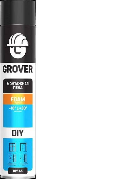 Пена монтажная GROVER F45 ST станд. 720мл всесезон